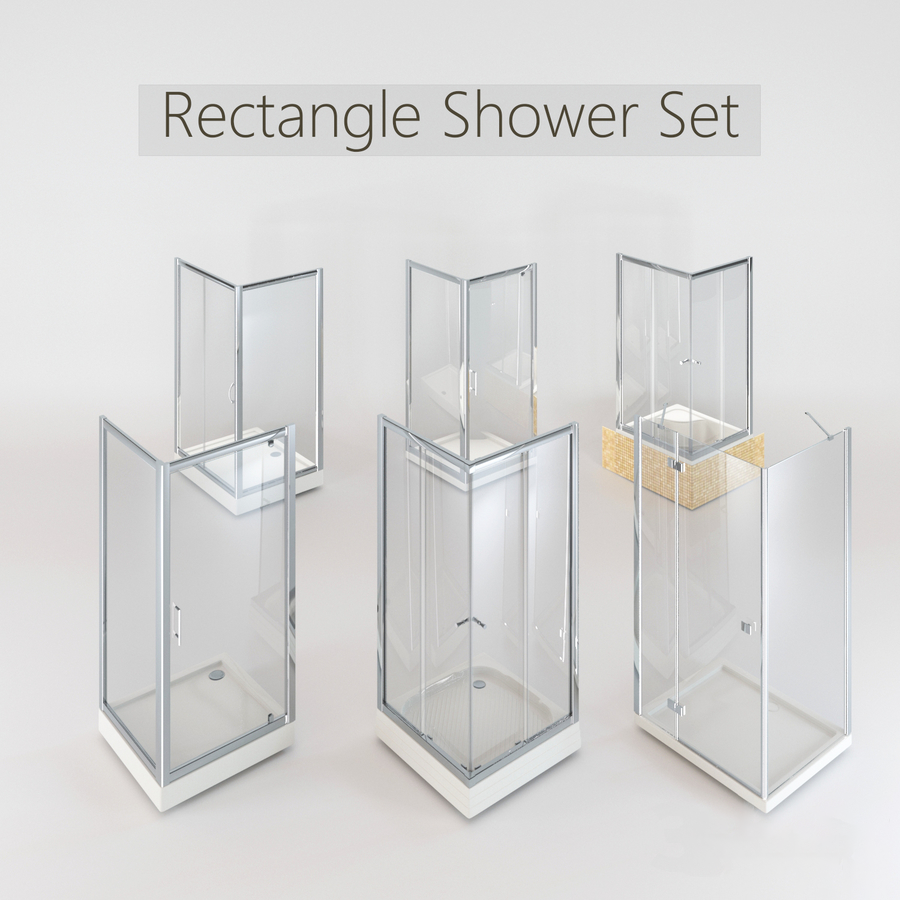 Collection of Rectangular Shower Cabins